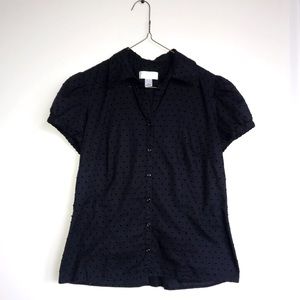 Ann Taylor Loft Short Sleeve Button Down